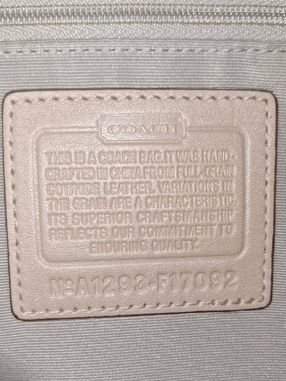 COACH Womenโs Soft Leather Shoulder Bag in Light Pink - Picture 11 of 12